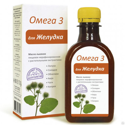 Эликсир Омега 3 Для желудка 200 мл.