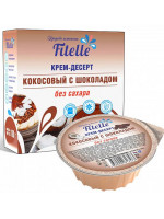 Крем-десерт "Кокосовый с шоколадом", Fitelle, 100 г