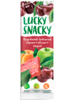Фруктовый батончик Абрикос-Яблоко-Вишня, Lucky Snacky, 30 г