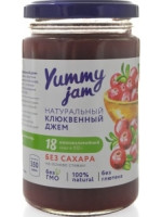 Джем клюквенный низкокалорийный, Yummy jam, 350 г