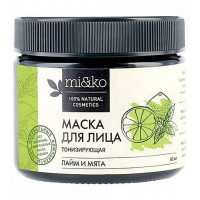 Маска для лица тонизирующая Лайм и мята, Mi&Ko, 60 мл