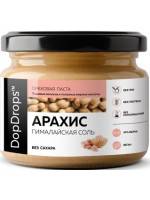 Паста Арахисовая с Гималайской розовой солью, DopDrops, 250 г, ст/б